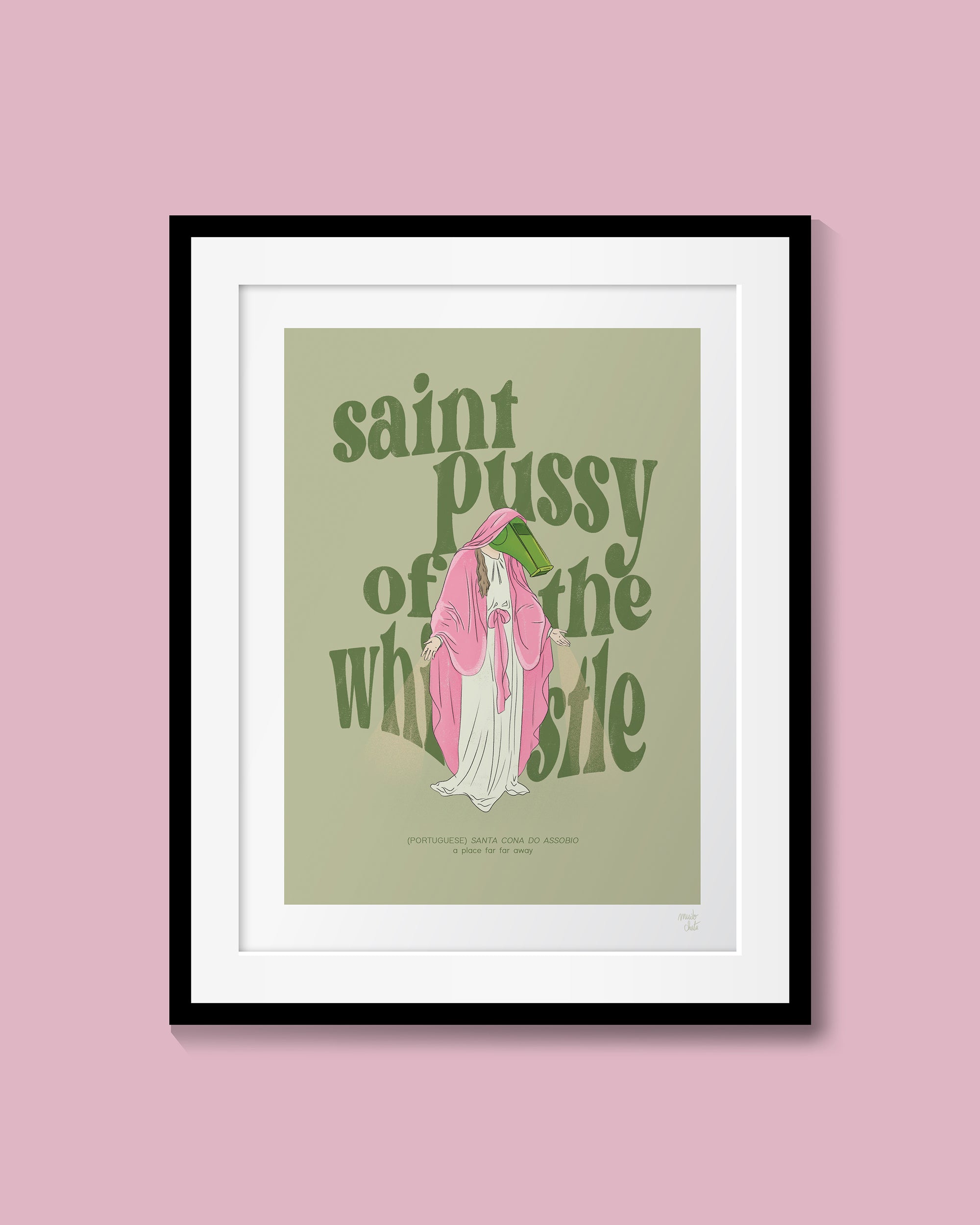 saint p*ssy of the whistle print