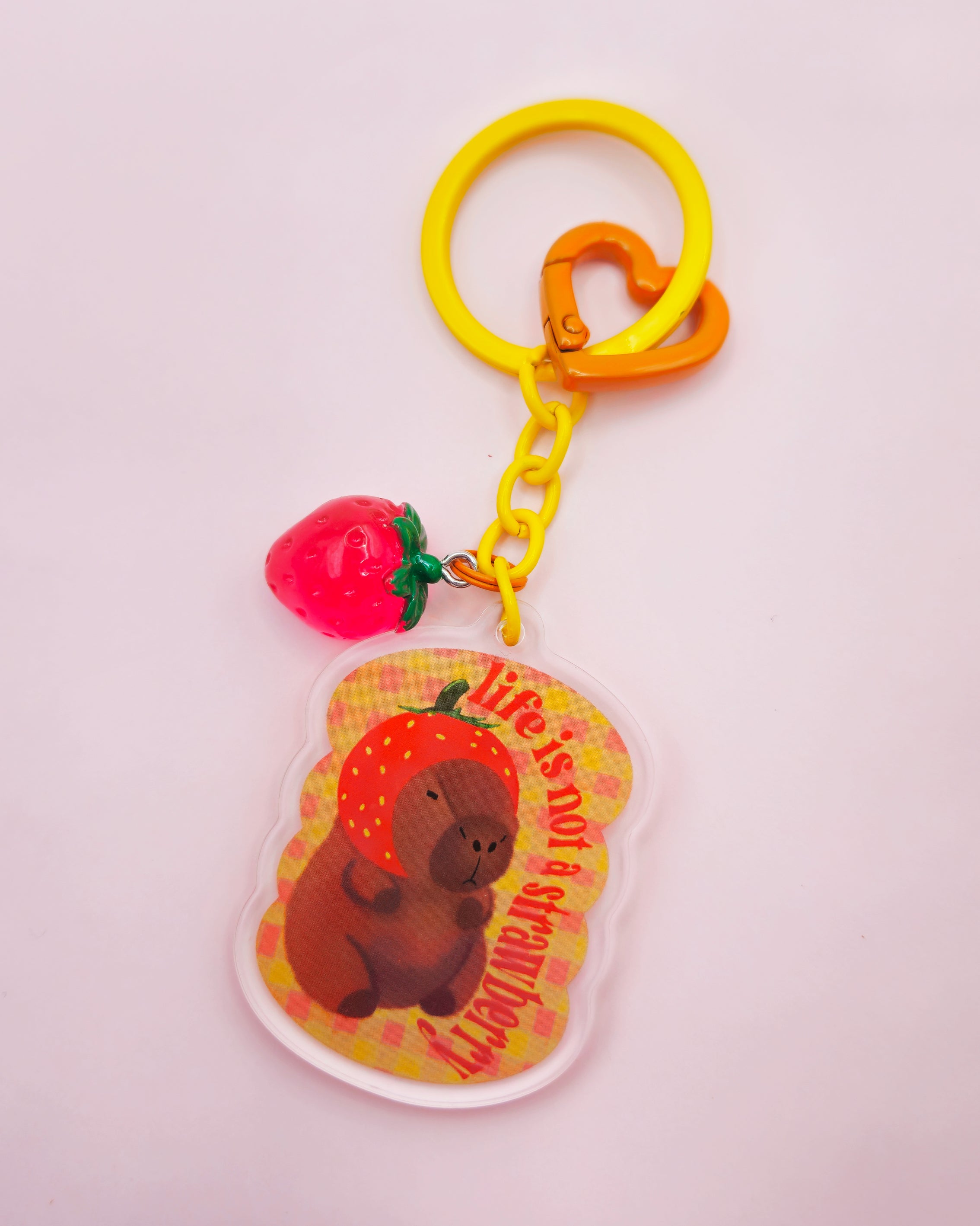 strawberries porta-chave