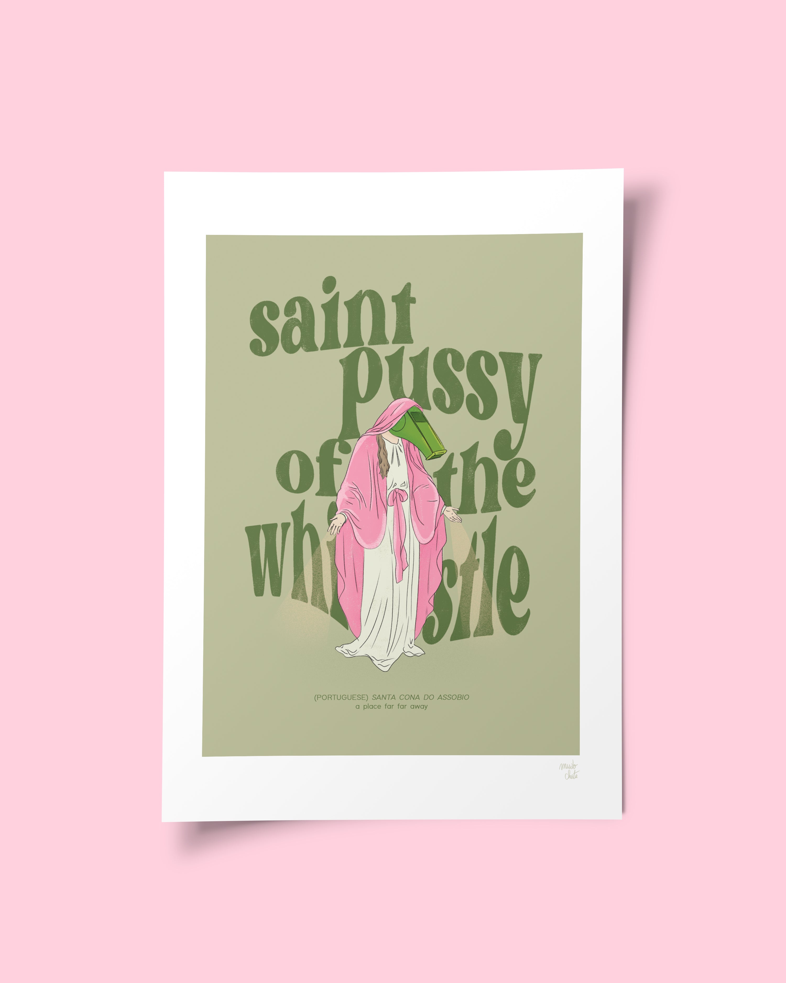 saint p*ssy of the whistle print
