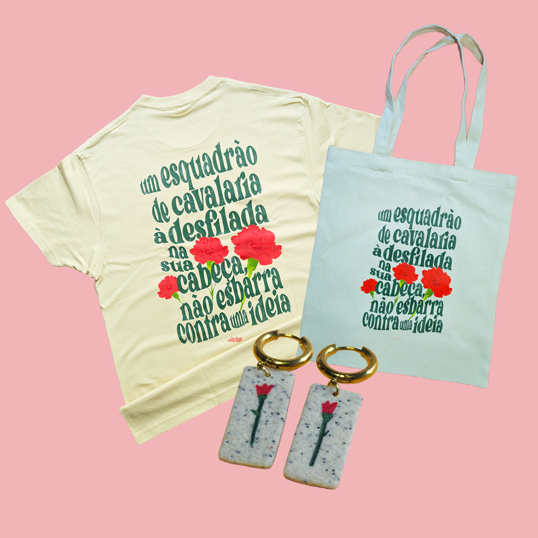 PRÉ-VENDA PACK são cravos, senhor totebag + t-shirt + brincos