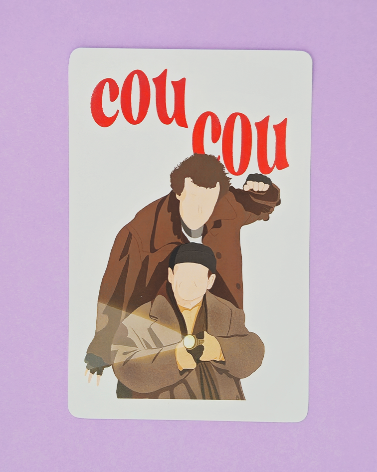 wet bandits christmas postcard