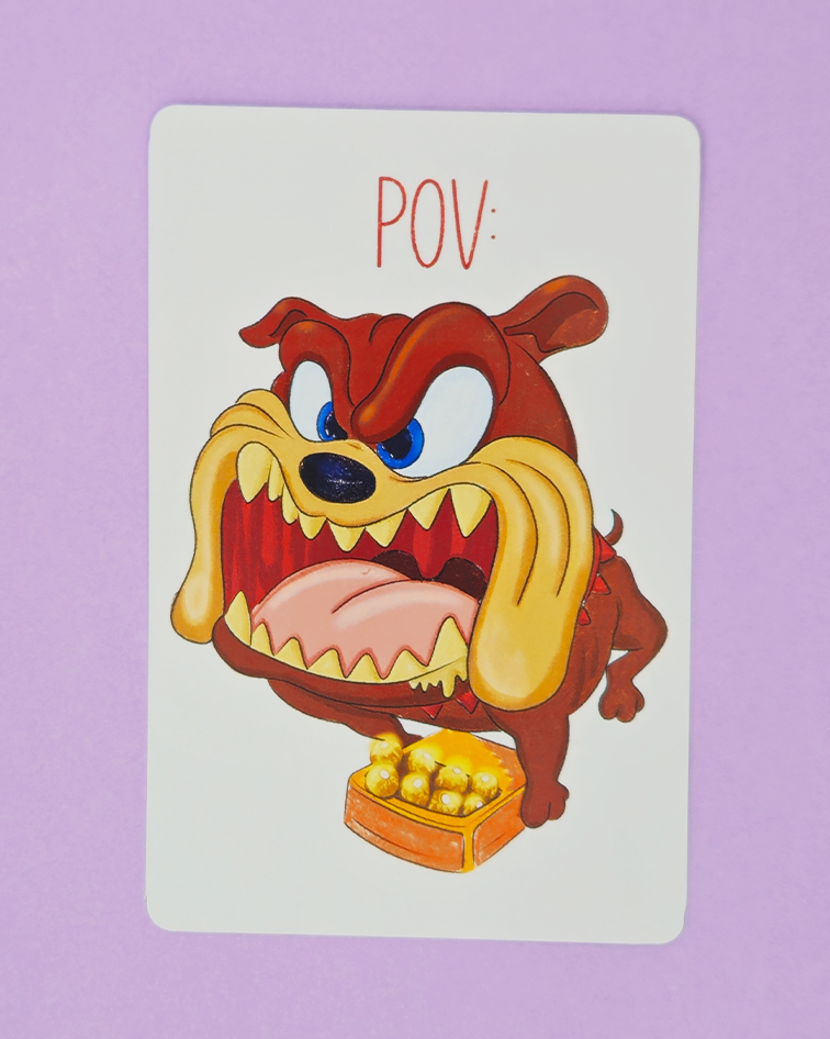 mauzão christmas postcard