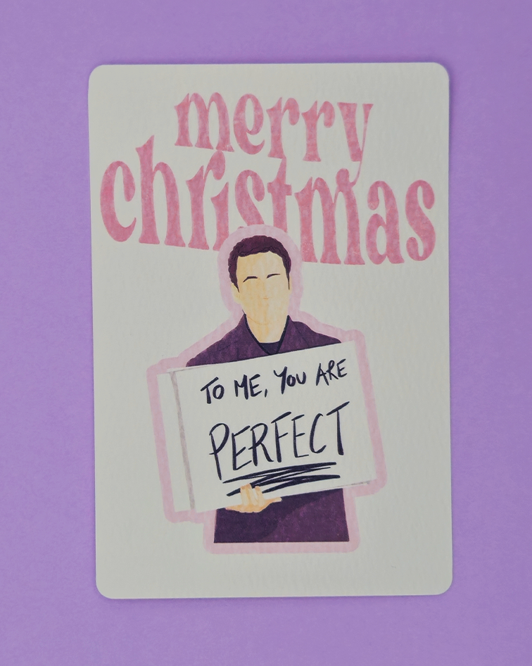 love actually christmas postcard