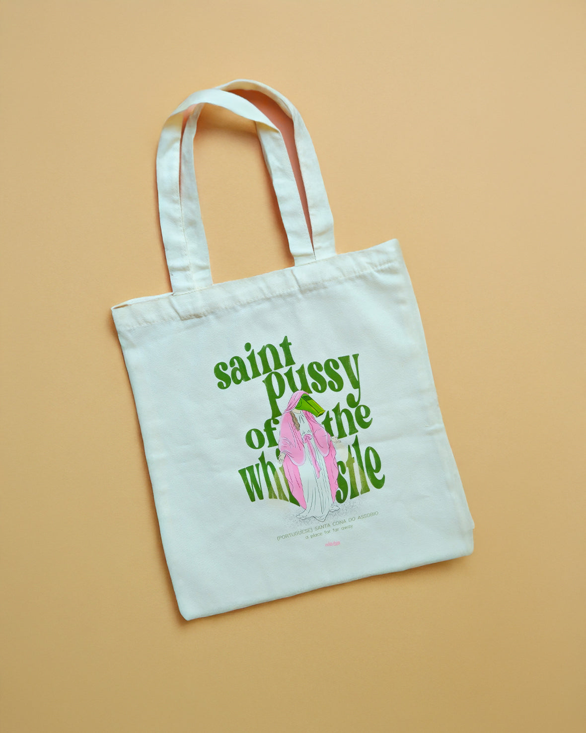 saint p*ssy of the whistle  totebag