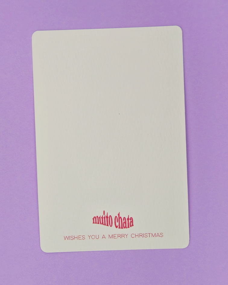 it's a crisis socks christmas postcard